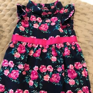 Janie and Jack Navy Rose Dress